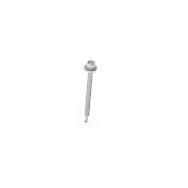 6.3x80mm hatlapfejű facsavar gumis alátéttel tetőkampó rögzítéséhez