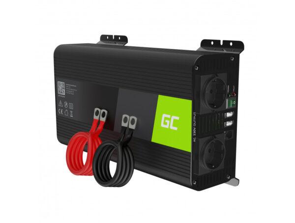 Green Cell inverter 1000/2000W 12V (Tiszta szinusz)